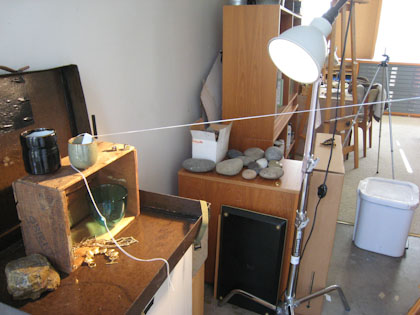 Protractor at Eye-Level with String to Setup