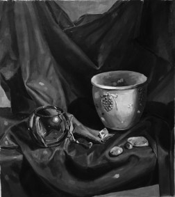 green-cloth-bw-study-high-contrast