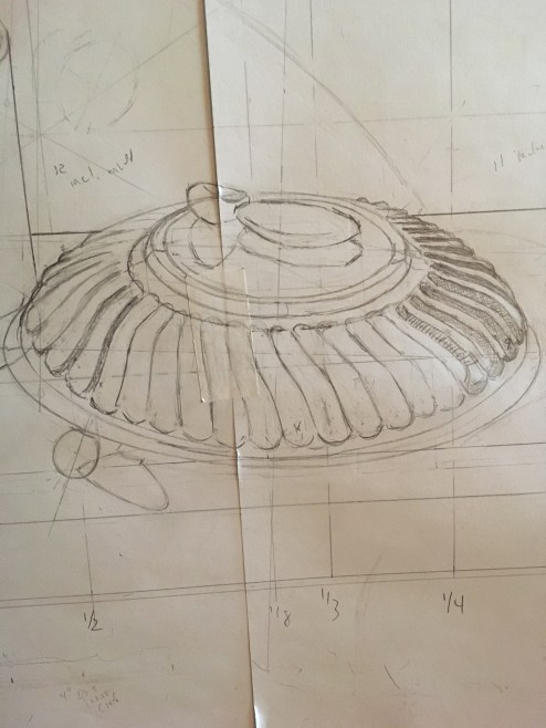 Orange Box &amp; Silver Bowl-drawing