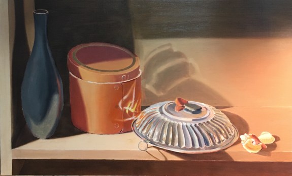 Silver Bowl and Orange Box-First glazes