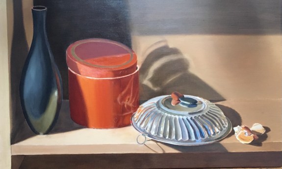 Silver Bowl and Orange Box-Second Glaze