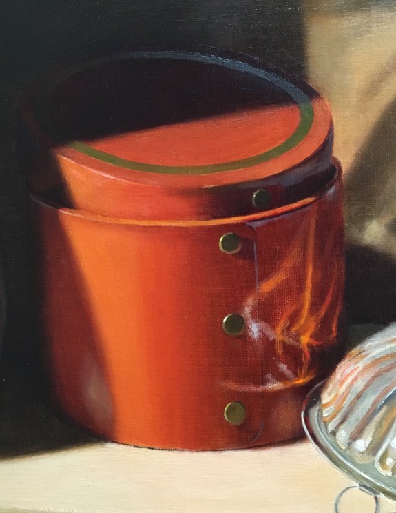 Silver Bowl and Orange Box- Refining box